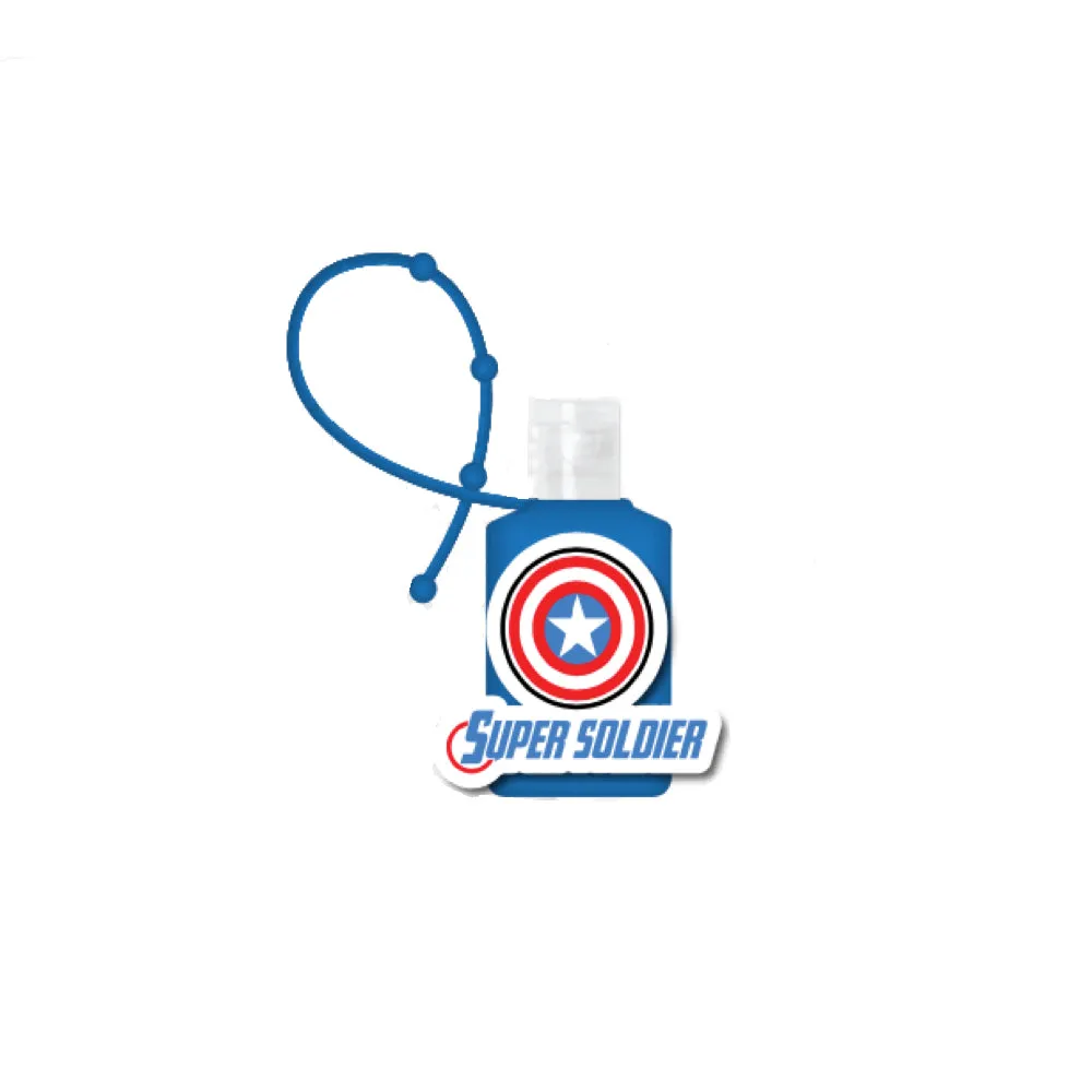 Avengers Kids Hand Sanitizer Holder Set with 1 oz Refillable Hand Sanitizer Bottles 2 Pack or 4 Pack
