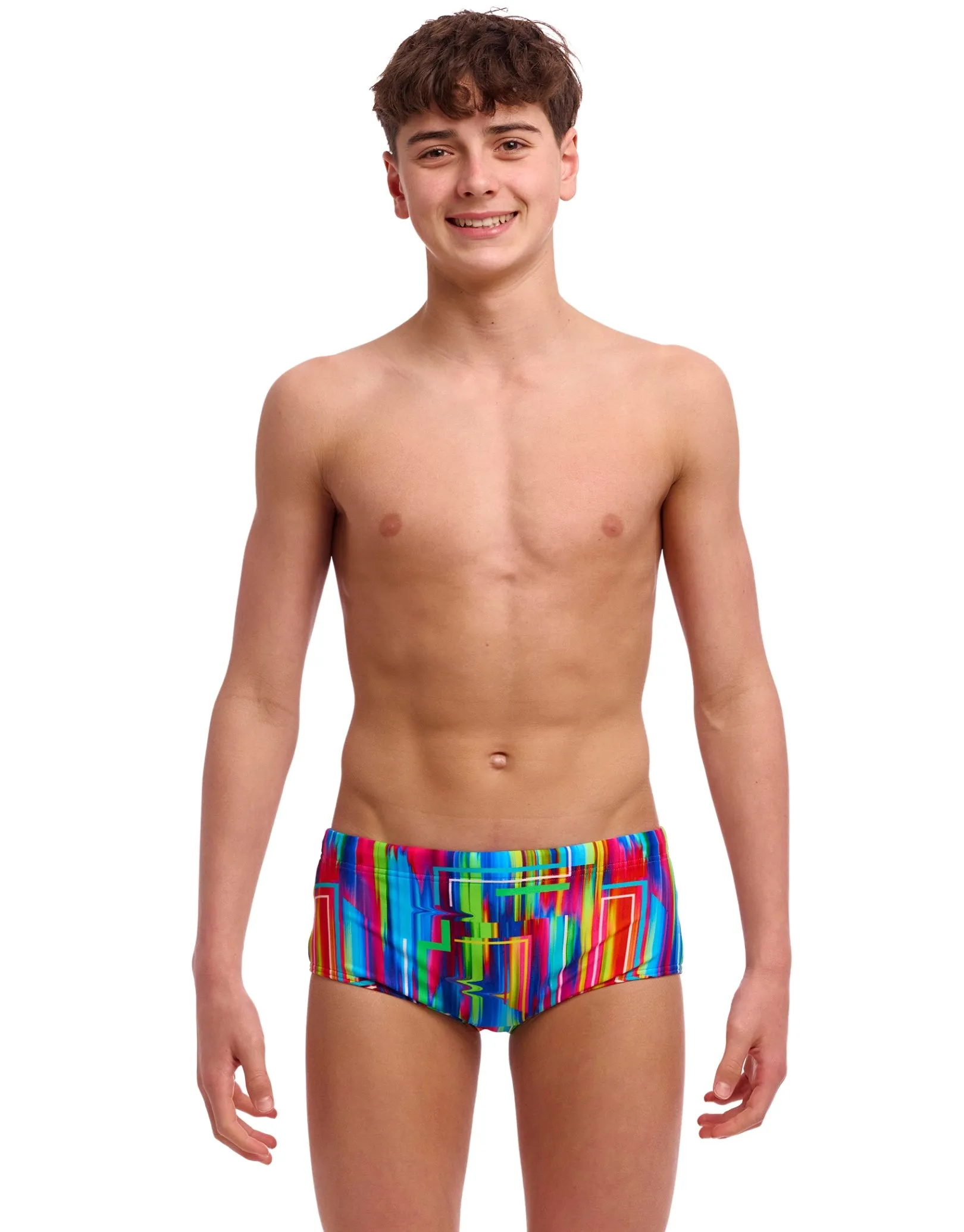 Boys The Glitch Sidewinder Swim Trunks - Multi