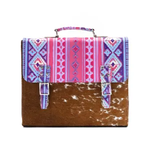 Briefcase - Longhorn w/ Unicorn Navajo