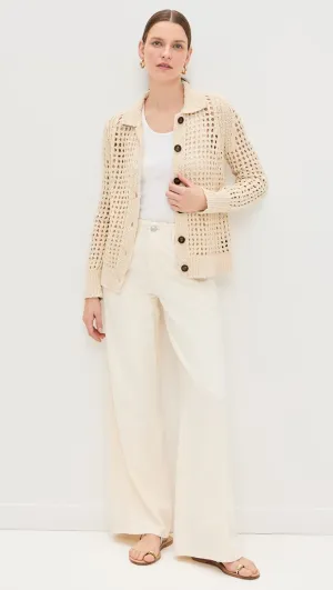 Cable Knit Sleeve Cardigan