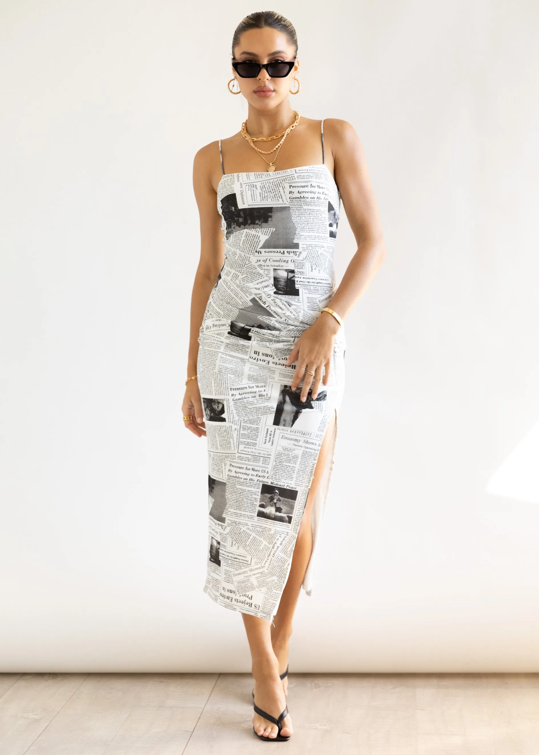 Claudias Midi Dress - Off White