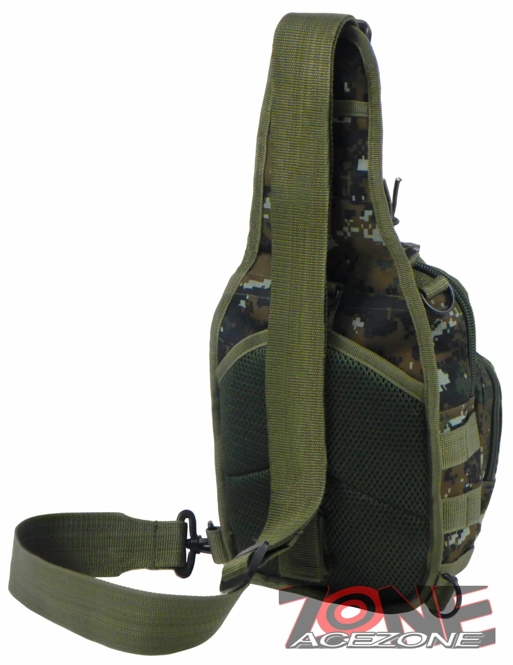 East West USA Tactical Shoulder Sling Trail Walker Utility Bag RTC517 GREEN ACU