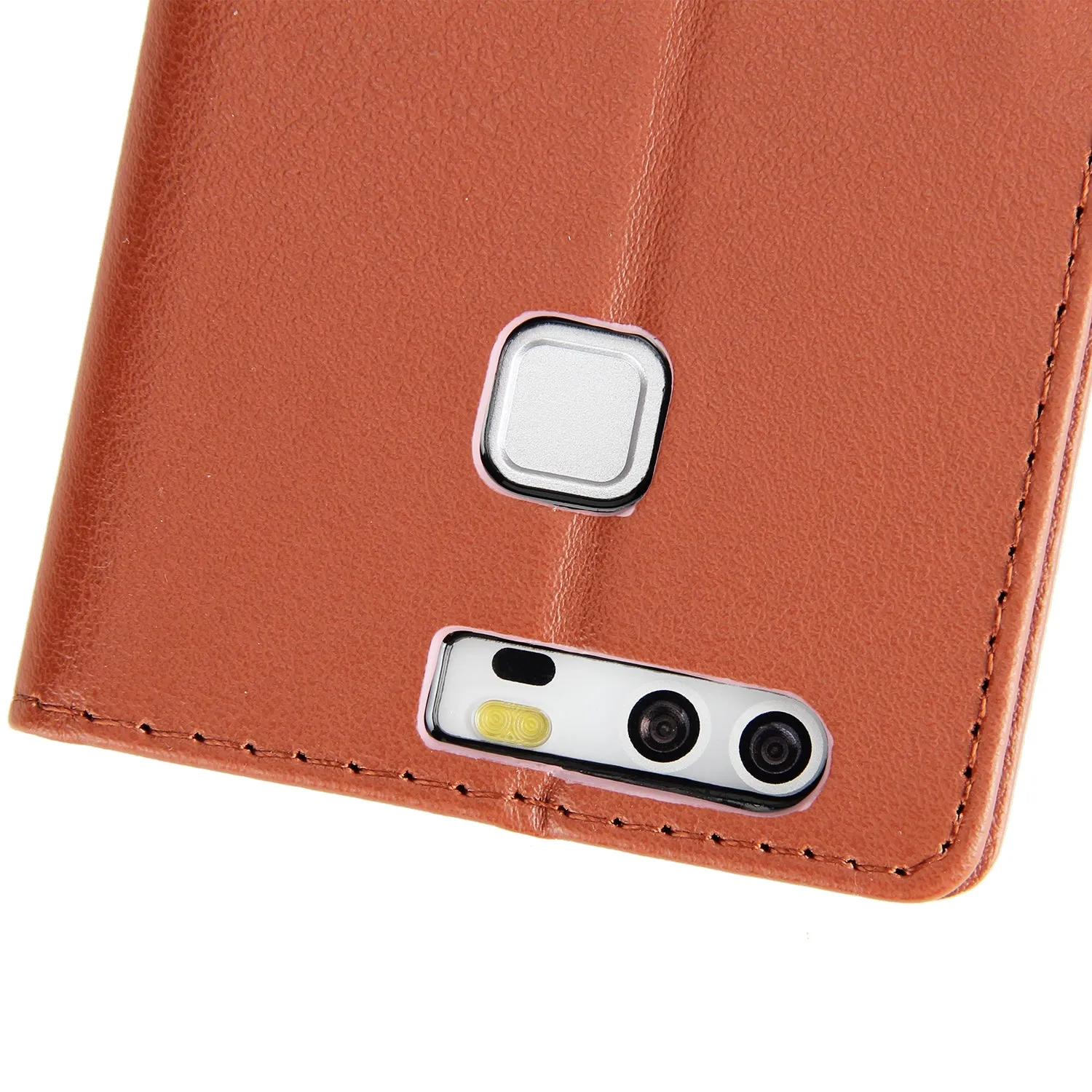For Huawei P9 plus PU Leather Smart Phone Case Protective Cover with Buckle & 3 Card Position  blue