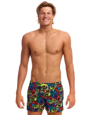 Funk Me Shorty Swim Shorts - Black/Multi