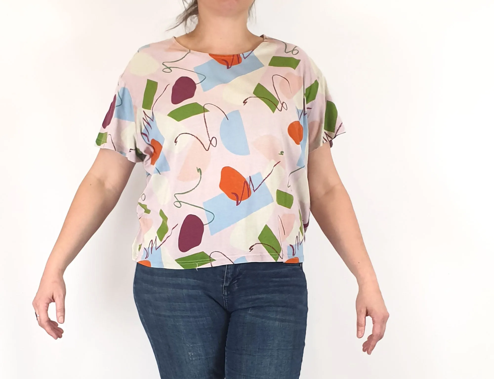 Gorman   Katie Eraser unique print top size 16