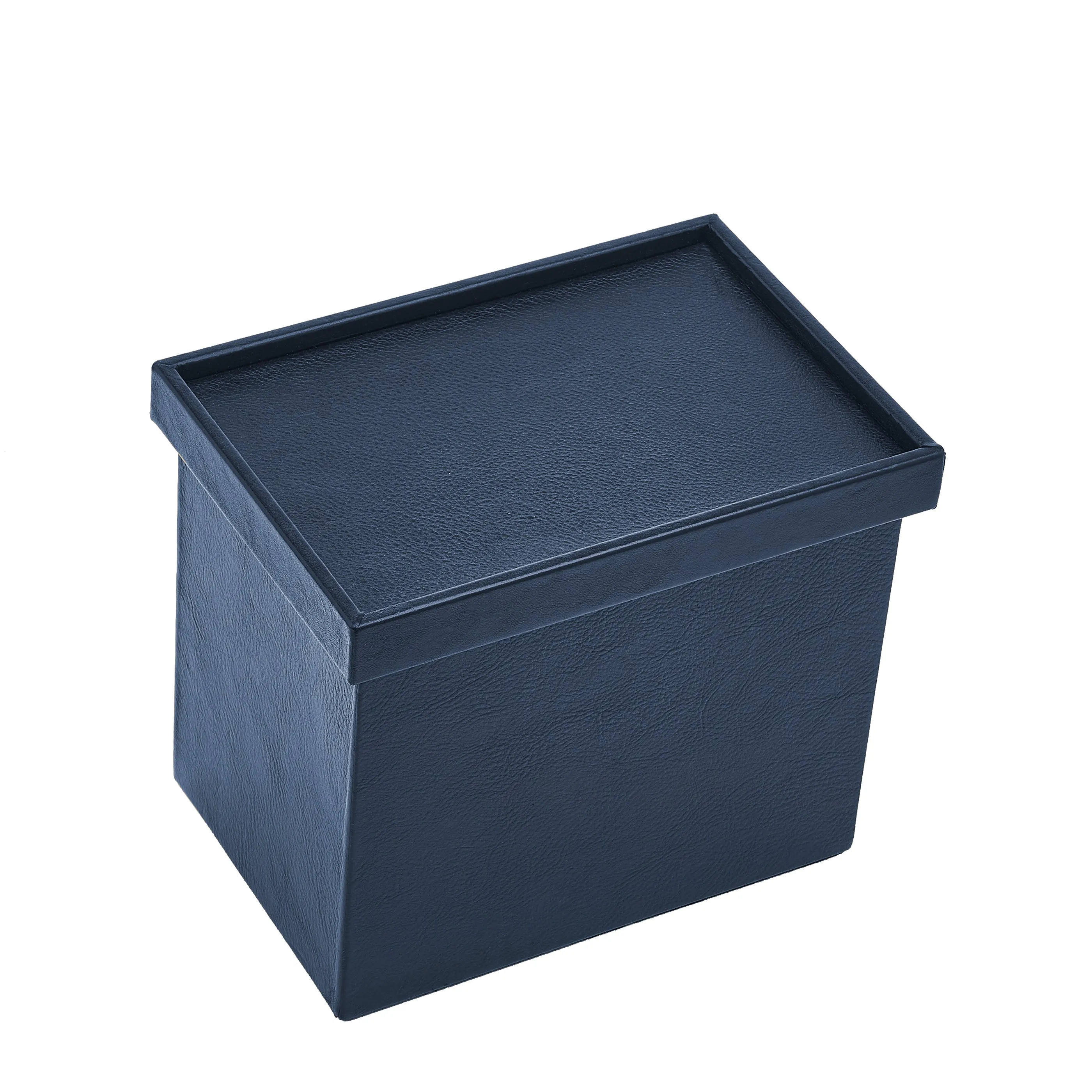 Leather Keepsake Boxes Set Of 6, Blu Oltremare