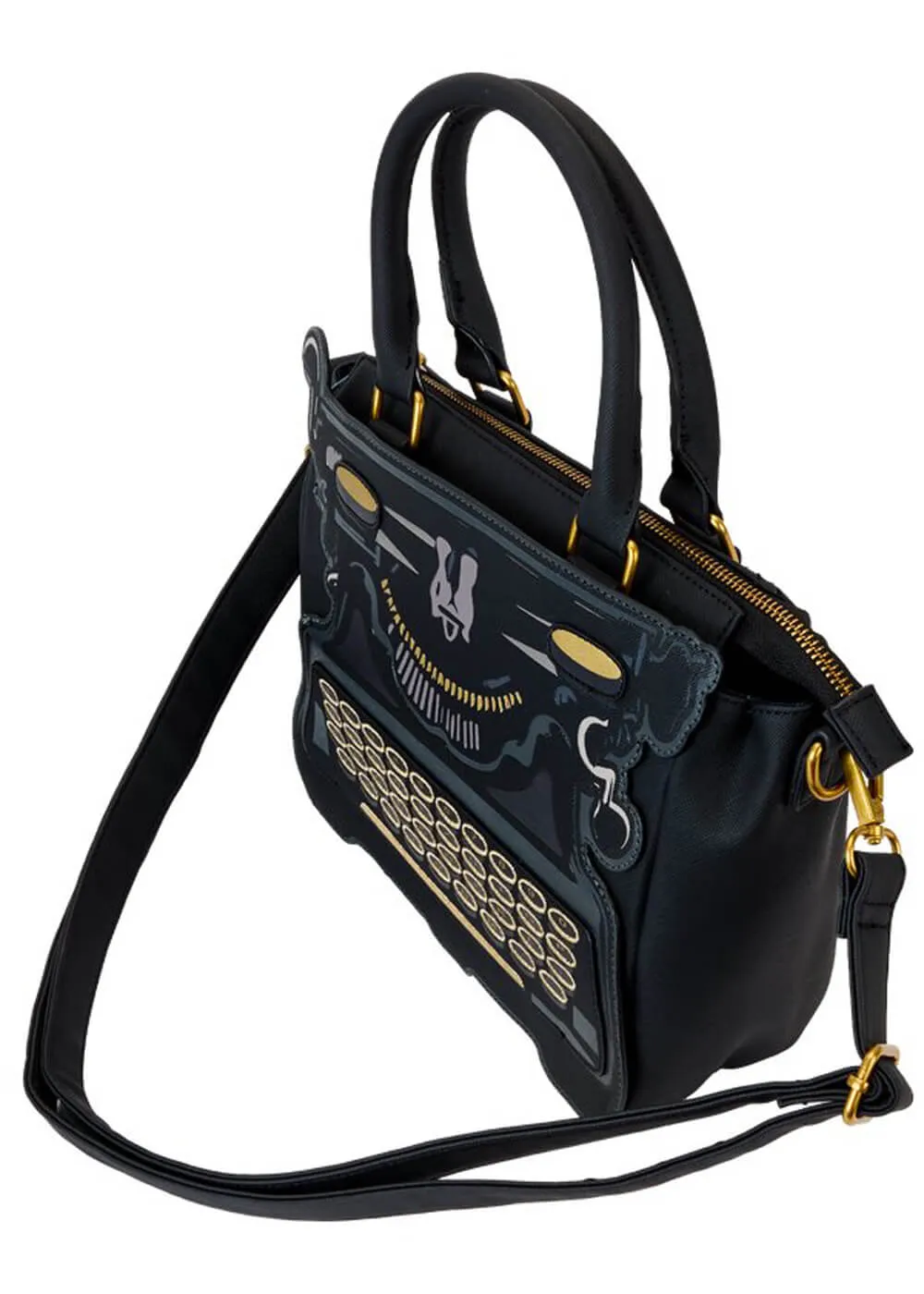 Loungefly Wednesday Typewriter Bag Black