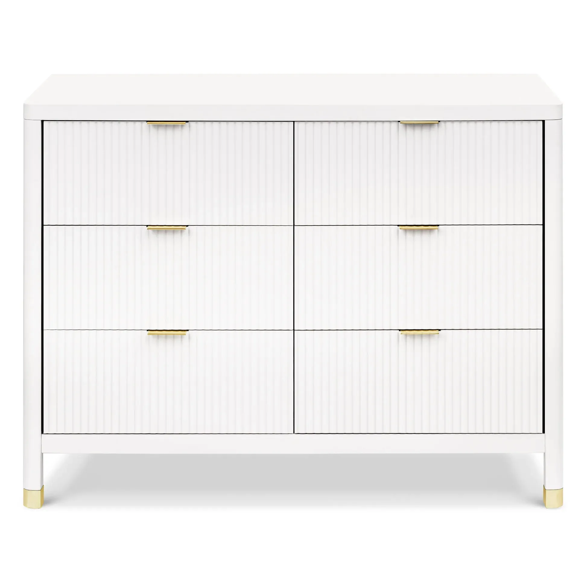 Namesake Brimsley Tambour 6-Drawer Assembled Dresser - Warm White