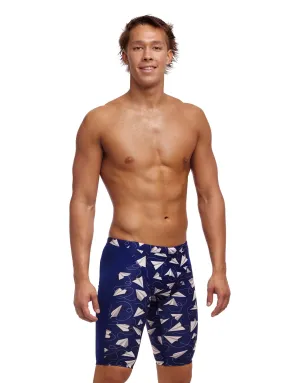 Paper Plain Swim Training Jammers - Blue