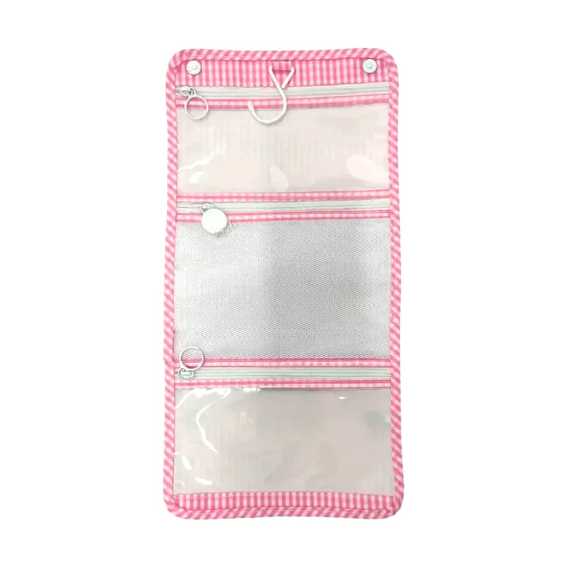 Personalized Nylon Pink Gingham Mini Hang Around