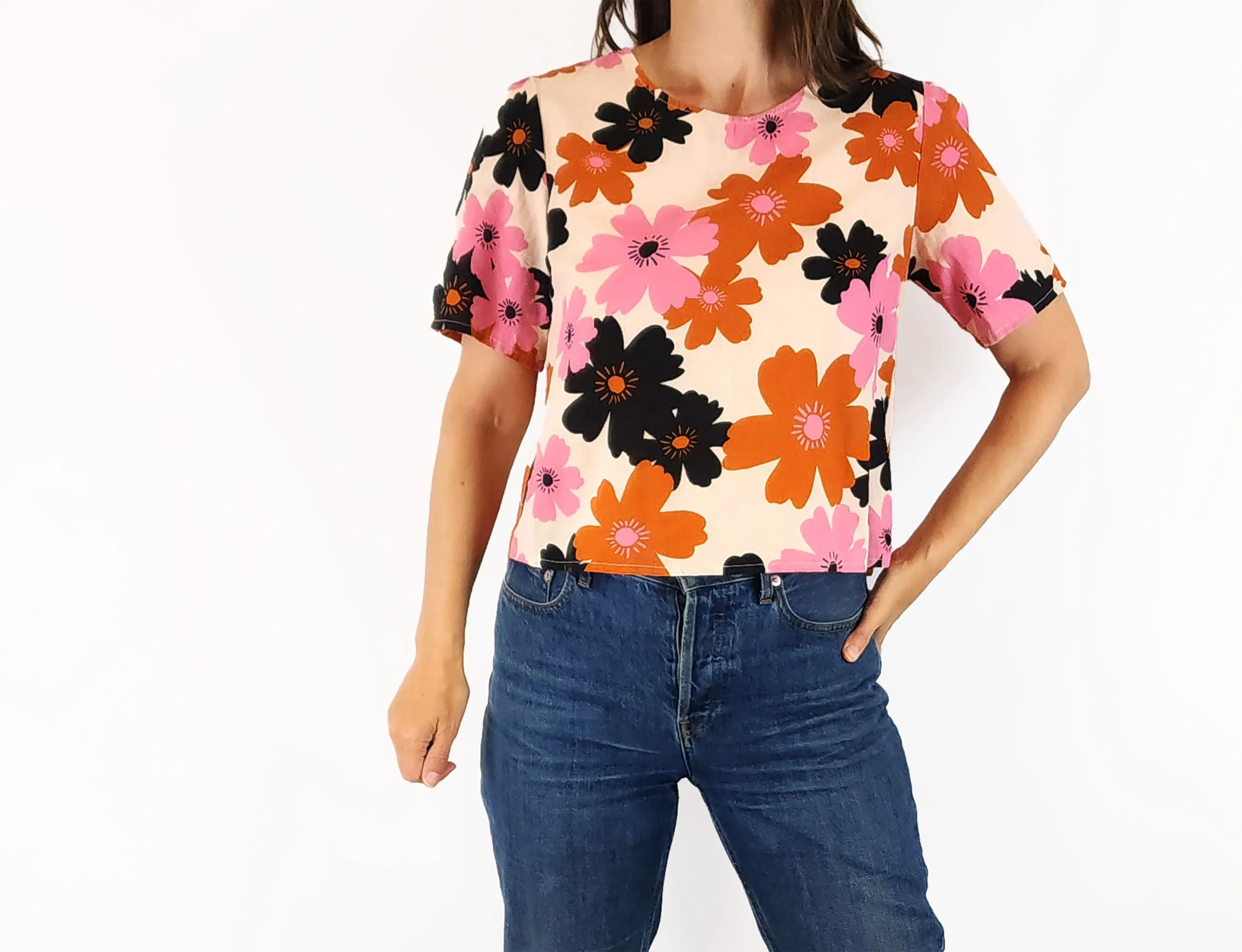 Princess Highway unique print top size 8