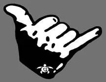 Shaka Silhoutte Decal
