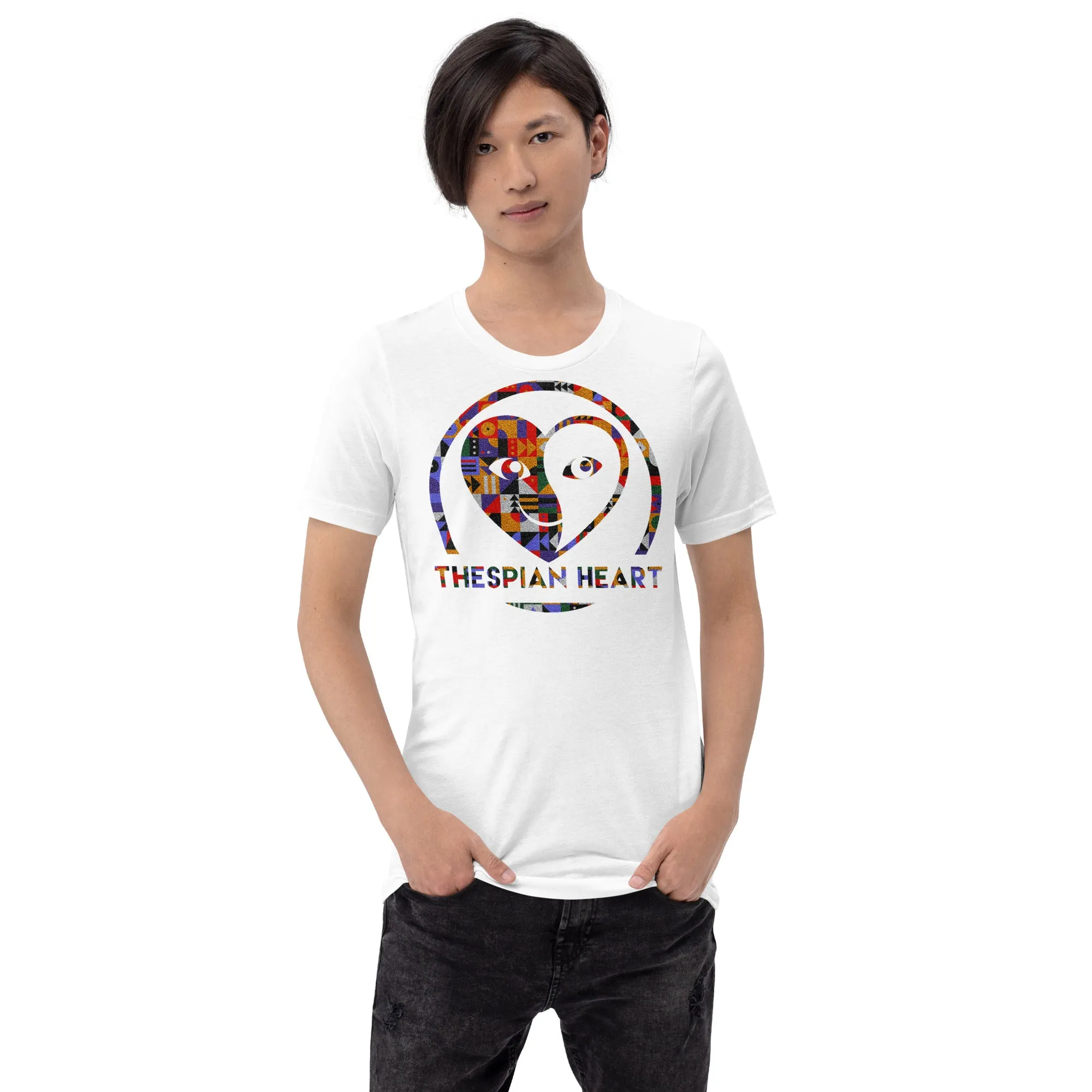 Thespian Heart Logo- Colorful - Short-Sleeve Staple Unisex T-shirt